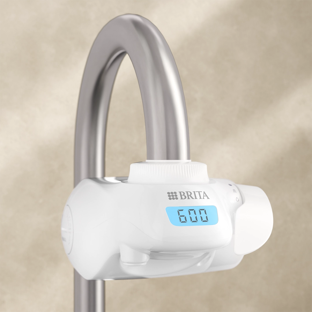 BRITA ON TAP Pro on a beige background